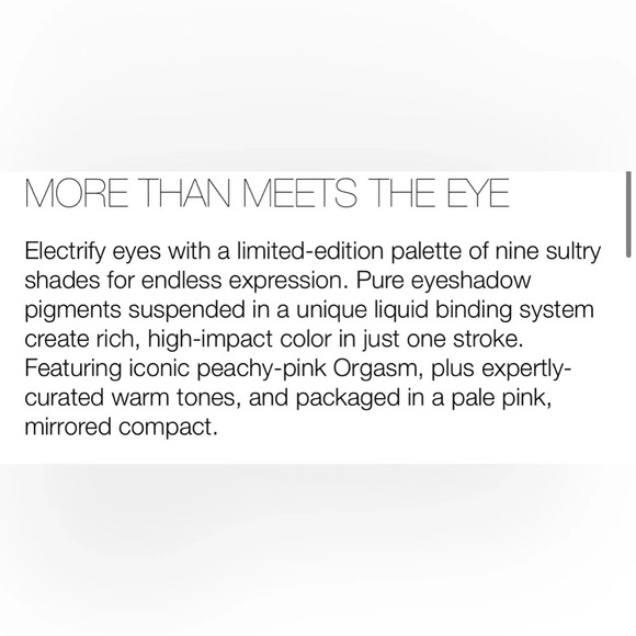 Brand New Nars ORGASM RISING EYESHADOW PALETTE Limited Edition - Picture 9 of 10